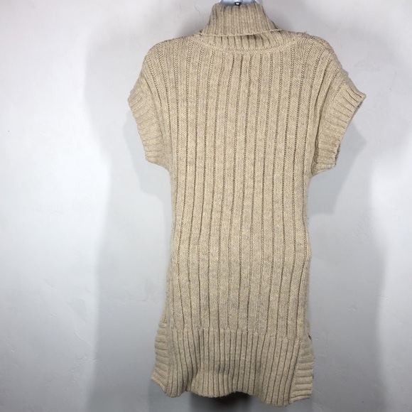 Ruff Hewn tan cable net tunic sweater size small - Picture 9 of 12